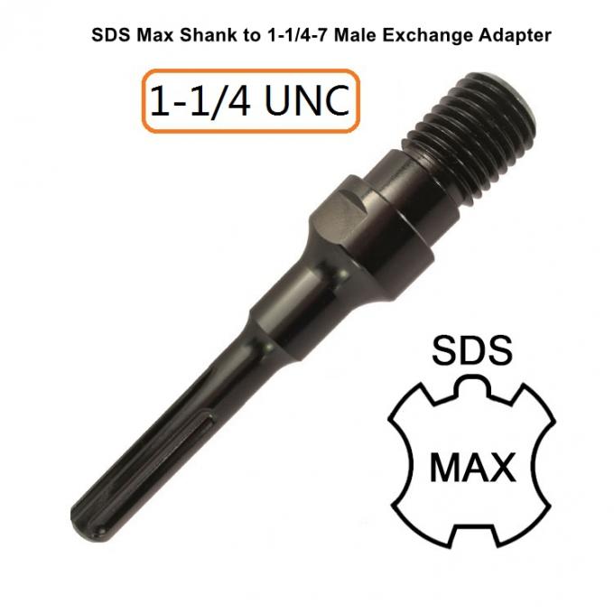 SDS Max Shank To 1-1/4-7 UNC Male Diamond Core Drill Bits Adapter 5