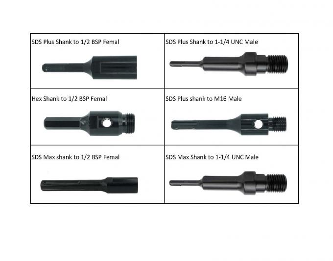 Hex Shank To 1/2 BSP Male Thread Diamond Core Drill Bit Adapter 1