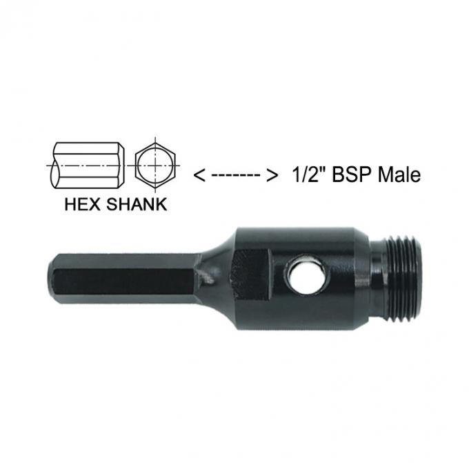 Hex Shank To 1/2 BSP Male Thread Diamond Core Drill Bit Adapter 0
